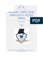 Manual para Usar Hangouts Desde Gmail