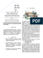 Pre Informe Laboratorio - Polaridad de La Maquina Sincronica PDF