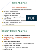 Binary Image Analysis: Skeleton Finding Via Distance Transform