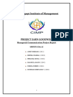 Chandragupt Institute of Management: Managerial Communication Project Report