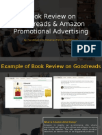 Book Review in Goodreads & Amazon Promotional Advertising