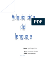 Informe Adquisicion Del Lenguaje PDF