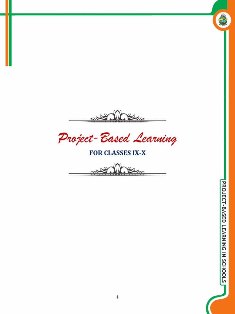 Project Based Learning Xi And X Pdf Pdf Project Based Learning Educational Assessment
