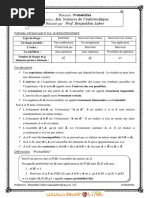 Cours - Math Résumé - Probabilités - Bac Informatique - Bac Informatique (2011-2012) MR Benjeddou Saber PDF