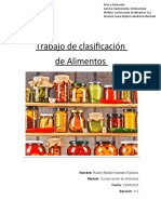 Trabajo Terminado de Clasificacion de Alimentos