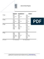  Tennis Interval Program