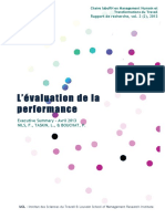 Evaluation de La Performance - Executive Summary