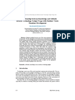 The Relationship Between Knowledge and Attitude Towards Technology Gadget Usage With Students' Socio - Emotions Development