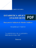 Estadistica Aplicada Al Analisis Quimico I