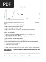 Worksheet 18.2 P A - R E: ART Eaction Nergy