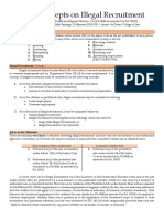 Basic Distinctions On Illegal Recruitment PDF