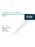 Cahier de Charge Application de Vote Électronique Sécurisé