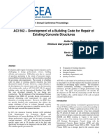 ACI 562 - Development of A Building Code For Repair of Existing Concrete Structures
