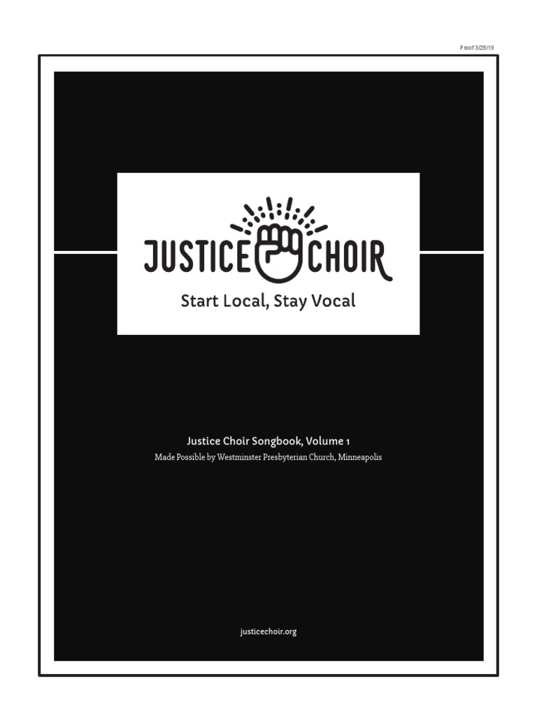 Justice Choir Songbook PDF PDF Copyright Singing