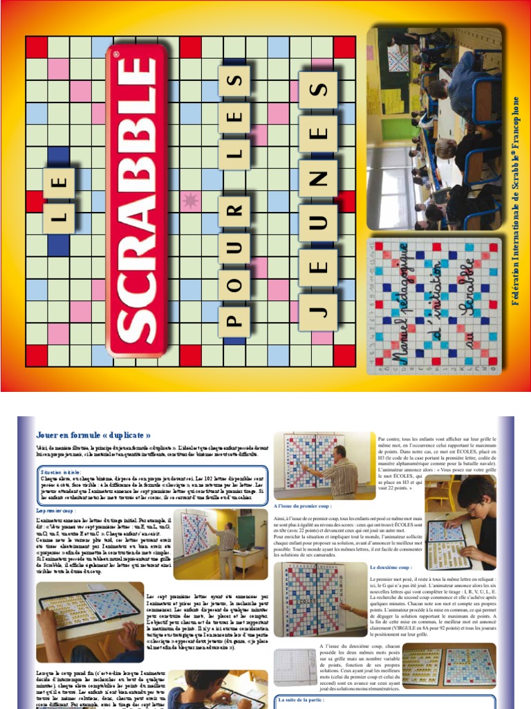 Extraits Le Scrabble Pour Les Jeunes PDF | PDF | Linguistique | Loisirs