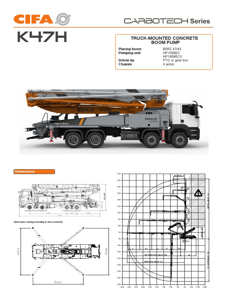 TruckMounted Concrete Boom Pump Placing Boom Pumping Unit Driven by Chassis PDF Pipeline