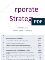 Corporate Strategy: Summer'2018 EMBA, BRAC University