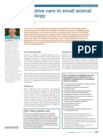 MASON, S. Palliative Care in Small Animal Oncology. in Practice, 38 (5), 203-217. 2016.