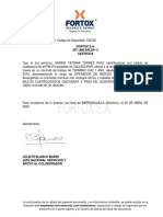 Carta Laboral