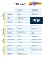 Checklist Viaje