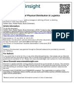 International Journal of Physical Distribution & Logistics