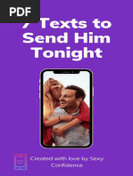 7 Texts To Send Him Tonight by Sexy Confidence