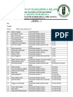 Daftar Nama Panitia LK II Komisariat Unair 2020