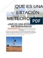 Qué Es Una Estación Meteorológica