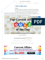 Top Current Affairs Quiz: 05 April 2020: Home Ebooks @24 GK Daily News Daily Quiz Yearly News M