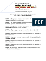 Informe para 2da Discusión de la Reforma de la Ley del Poder Público Municipal