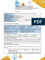 Guía de Actividades y Rúbrica de Evaluación Alterna Frente A La Contingencia de COVID-19 - Ciclo de La Tarea 3 - Informe Salud Mental