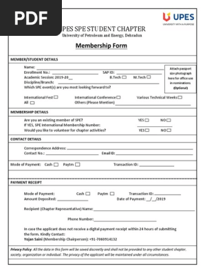 Membership Form