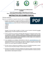 Instructivo de Examen Parcial