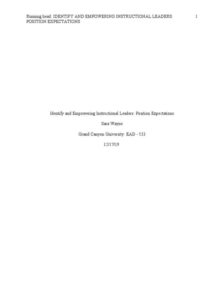 Empowering Instructional Leaders Roles | PDF | Leadership | Teachers