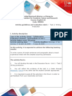 Universidad Nacional Abierta y a Distancia Course Guidelines