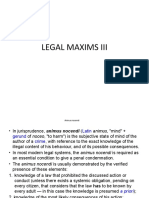 Legal Maxims III