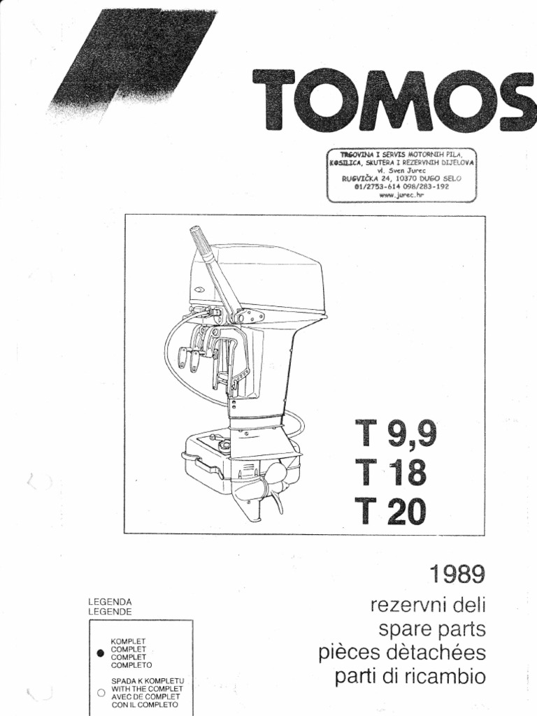 Tomos Outboard Parts and Specifications | PDF
