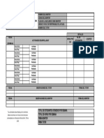 Formato de Reporte de Actividades 2020 PDF