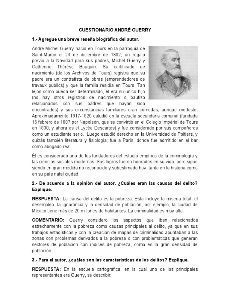 André Guerry y la Criminología Cartográfica | PDF | Clima | Mapa