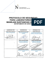 Protocolo de Seguridad para Laboratorios Que Manejan Sustancias Químicas PDF