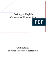 Writing in English Connectors: Punctuation