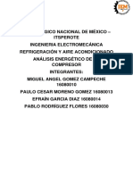 Análisis Energético de Un Compresor