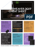 Dreamweaver 2017 Cheat Sheet: Time Space Continuum Octopus Cursor