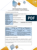 Guía de Actividades y Rubrica de Evaluación - Paso 4 - Aplicar La Propuesta de Acción Creada para Las Familias...