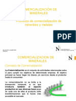 4.0 PROCESOS DE COMERCIALIZACION DE MINERALES Y  METALES