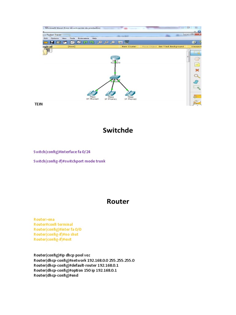 Cisco Router and Switch Configuration Guide | PDF