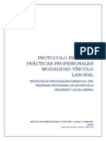 Protocolo Prácticas Profesionales Vinculo Laboral - PGSYSL