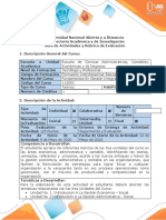 Guía Actividades y Rúbrica Evaluación Tarea 5 Desarrollar Evaluación Nacional.