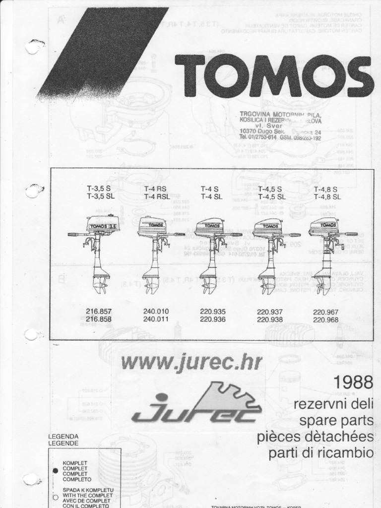 Shema Tomos 3,5 - 4 - 4,5 - 4,8 | PDF | Science | Science et technologie