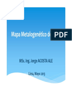 Mapa Metalogenetico